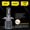 Car Accessories LED Bulb Zes Chip Universal H3 H4 H7 9007 L Motorcycle LED Headlight
